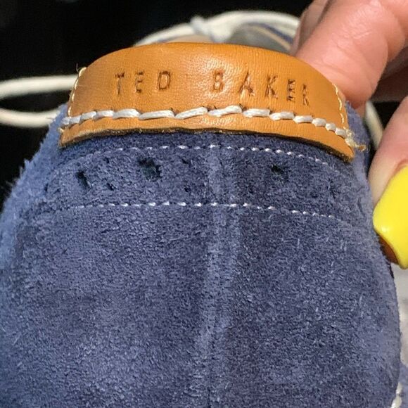 Ted Baker 🔥HOST PICK🔥Blue Suede Oxfords - Picture 13 of 13